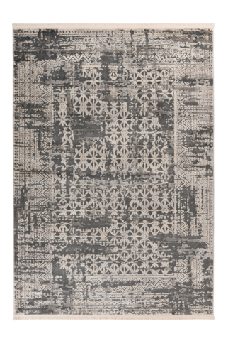 Covoare Living - Covor abstract Adela 325, Crem/Gri, Inaltime fir 11 mm