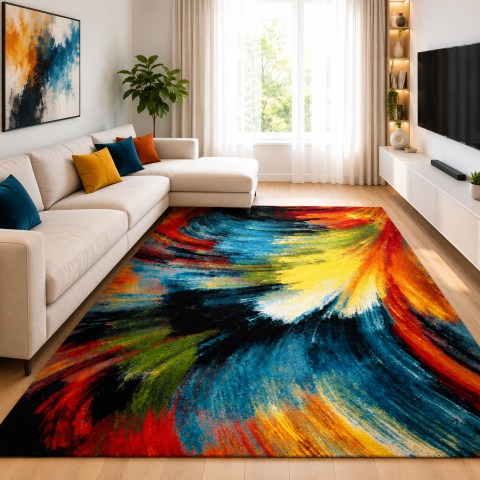 Covoare Living - Covor Abstract, Kolibri 11017, Multicolor, Diverse Dimensiuni