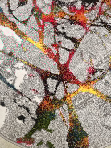 Covor Modern, Kolibri Abstract, 11187, Multicolor, Rotund, 100x100 cm , 2200 gr/mp [3]