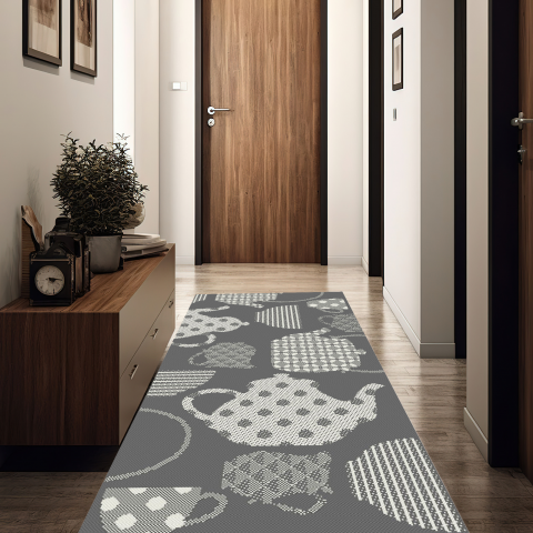 Covor Antiderapant, Flex 19056, Gri, 75x200 cm, 1500 gr/mp [4]