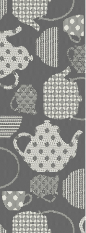 Covor Antiderapant, Flex 19056, Gri, 75x200 cm, 1500 gr/mp [0]