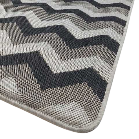 Covor Antiderapant, Flex 19641-80, Negru/Gri, 75x150 cm, 1500 gr/mp [2]
