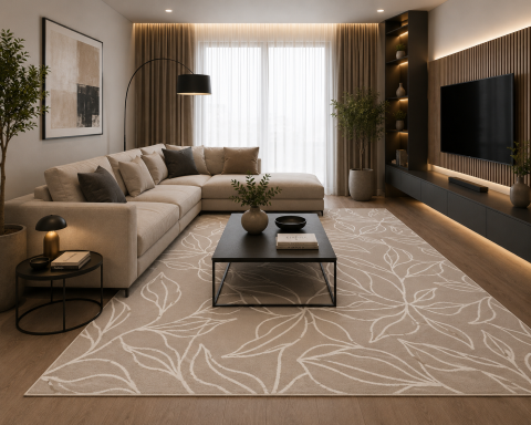 Covoare Living - Covor Antiderapant , Model Fayno , 7102, Bej , Diverse Dimensiuni