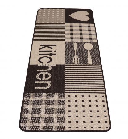 Covor Antiderapant Pentru Bucatarie, Flex 19053-19, Maro, Diverse Dimensiuni, 1500 gr/mp [1]