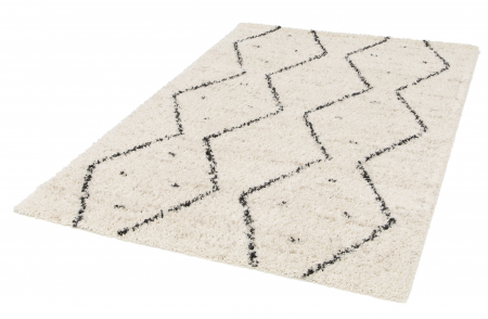 Covor Belgian, Gent 51497, Crem/Negru, Diverse Dimensiuni [2]