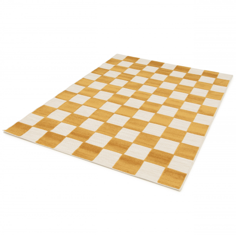 Covor Belgian, Makati 23515, Alb/Galben, Diverse Dimensiuni [1]