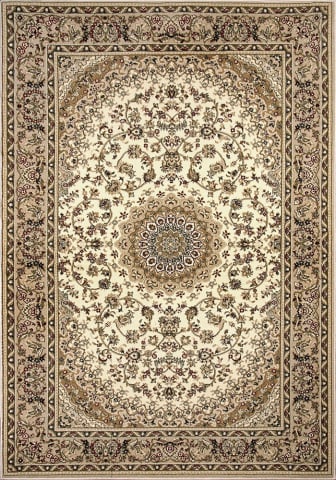 Covoare Clasice - Covor Clasic, Lotos 1555, Crem / Bej, Diverse Dimensiuni, 1800 gr/mp