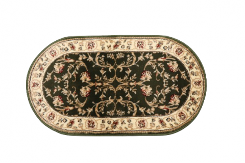 Covor Clasic, Lotos 523, Verde, Oval, Diverse Dimensiuni [1]