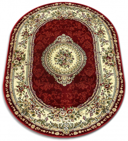 Covor Clasic, Lotos 571, Grena, Oval, Diverse Dimensiuni, 1800 gr/mp [5]