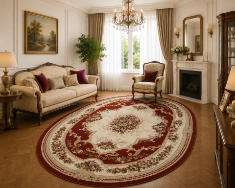 Covoare Living - Covor Clasic, Lotos 574, Grena, Diverse Dimensiuni