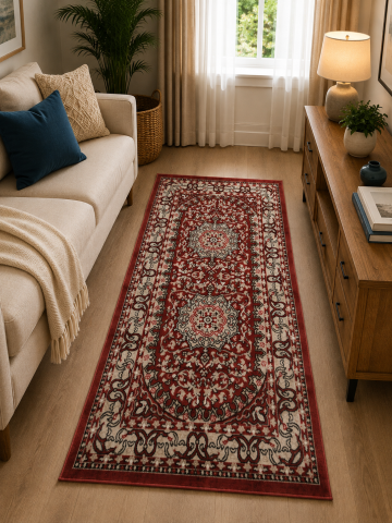 Covoare Living - Covor Clasic, Queen 07288, Grena, Diverse Dimensiuni , 1250 gr/mp