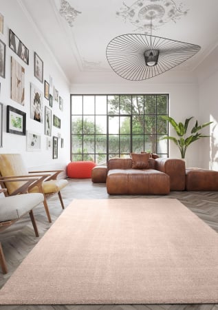 Covor Belgian Sky din Microfibra, Lavabil, Fir moale, Roz [1]