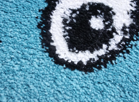 Covor Fantasy Smile, Turcoaz, 67x67 cm, Rotund, 2550 gr/mp [1]