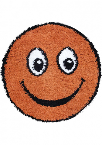 Covoare Copii - Covor Fantasy Smile, Portocaliu, 67x67 cm, Rotund, 2550 gr/mp