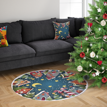 Covor Kolibri, Rotund, Craciun 11503, 67x67 cm, 2300 gr/mp [2]