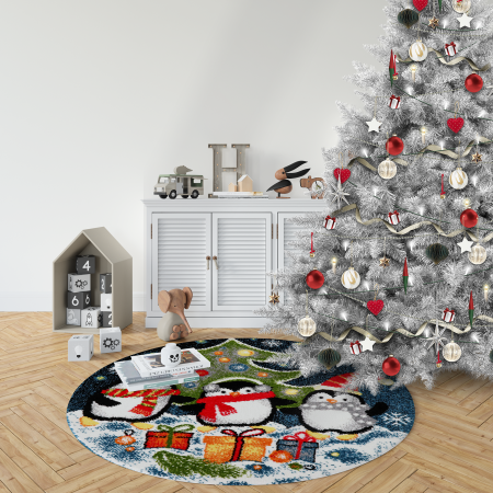 Covor Kolibri, Rotund, Craciun 11504, 67x67 cm, 2300 gr/mp [2]