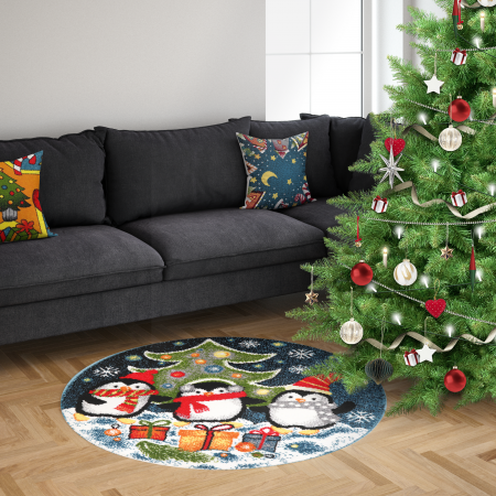 Covor Kolibri, Rotund, Craciun 11504, 67x67 cm, 2300 gr/mp [1]