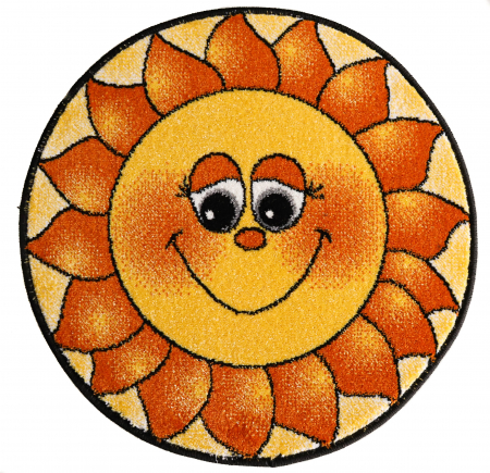 Covor Kolibri, Rotund, Floarea Soarelui, 11175, 67x67 cm, 2300 gr/mp [0]