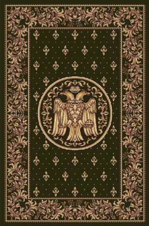 Covoare Bisericesti - Covor Lotos 15032, Model Bisericesc, Verde, Diverse Dimensiuni, 1800 gr/mp