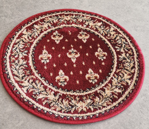 Covoare Bisericesti - Covor Lotos, Model Bisericesc, 15033, Rosu, Rotund, Diverse Dimensiuni, 1800 gr/mp