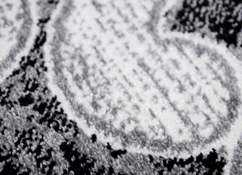 Covor Modern, Cappuccino 16028, Gri / Alb, Oval, Diverse Dimensiuni, 1700 gr/mp [3]