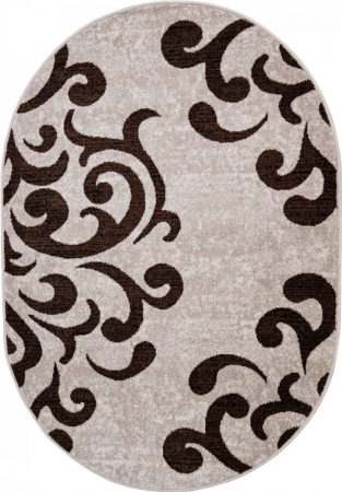 Covor Modern, Cappuccino 16028, Oval, Bej / Maro, Diverse Dimensiuni [0]