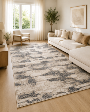 Covoare Living - Covor Modern, Elma EL002, Gri, Diverse Dimensiuni, 1300 gr/mp