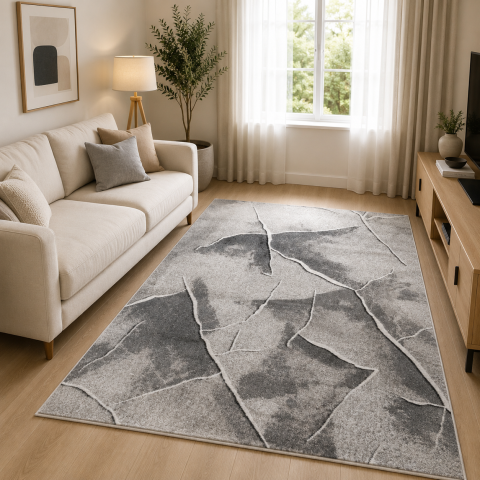 Covoare Living - Covor Modern, Elma EL003, Gri, Diverse Dimensiuni, 1300 gr/mp