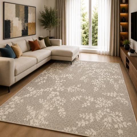 Covoare Living - Covor Modern, Elma EL015, Bej, Diverse Dimensiuni, 1300 gr/mp
