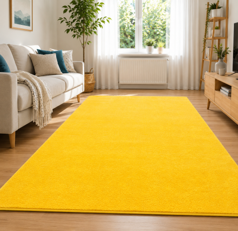 Covoare Dormitor - Covor Modern, Kolibri 11000-150, Galben, Diverse Dimensiuni, 2200 gr/mp