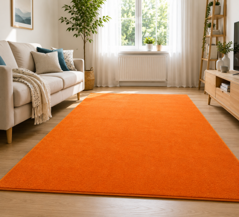 Covoare Living - Covor Modern, Kolibri 11000-160, Portocaliu, Diverse Dimensiuni, 2200 gr/mp