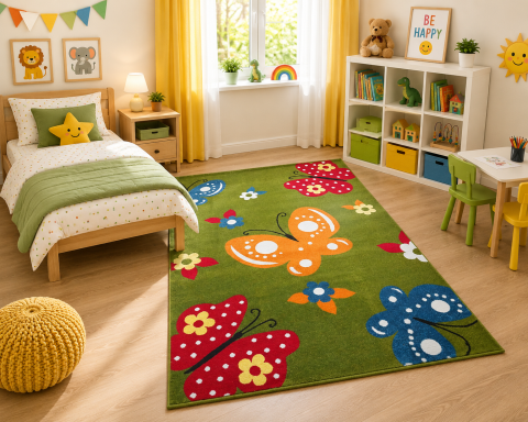 Covoare Living - Covor Modern, Kolibri 11206-130, Verde , Diverse Dimensiuni, 2200 gr/mp