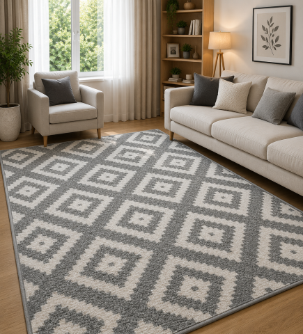 Covoare Living - Covor Modern, Kolibri 11212, Gri, Diverse Dimensiuni, 2200 gr/mp