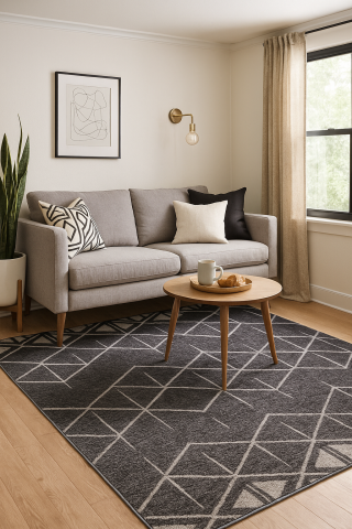 Covoare Living - Covor Modern, Kolibri 11258, Gri, Diverse Dimensiuni, 2200 gr/mp