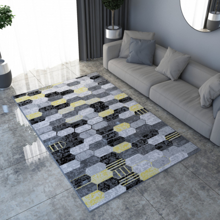 Covor Modern, Kolibri 11203, Gri, Diverse Dimensiuni, 2200 gr/mp [5]