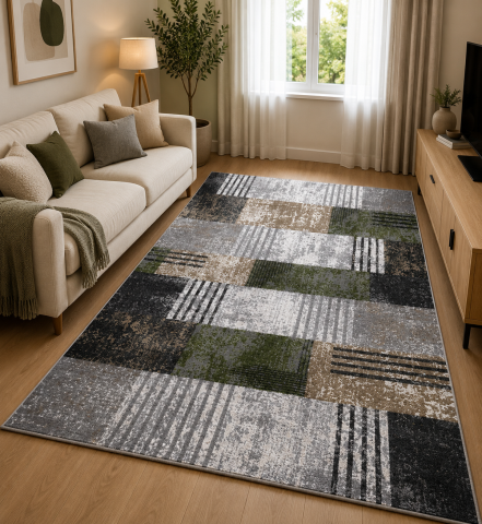 Covoare Living - Covor Modern, Kolibri 11583, Gri/Maro, Diverse Dimensiuni, 2200 gr/mp