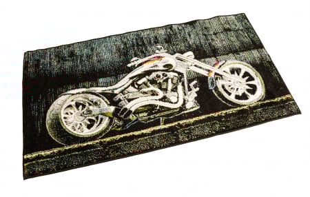 Covor Modern Kolibri, Motocicleta 11185, Negru, 80x150 cm [2]