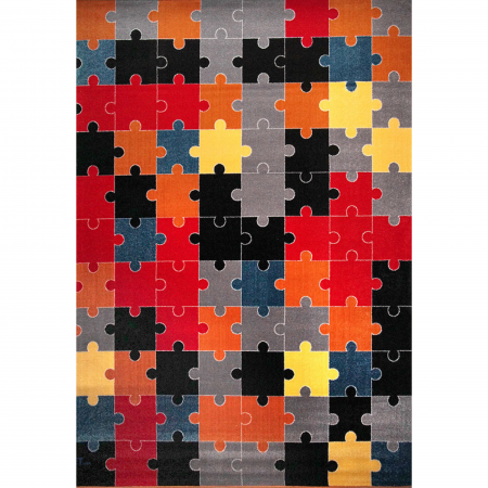 Covor Modern, Kolibri Puzzle, 11360, Multicolor, 160x230 cm, 2200 gr/mp [1]
