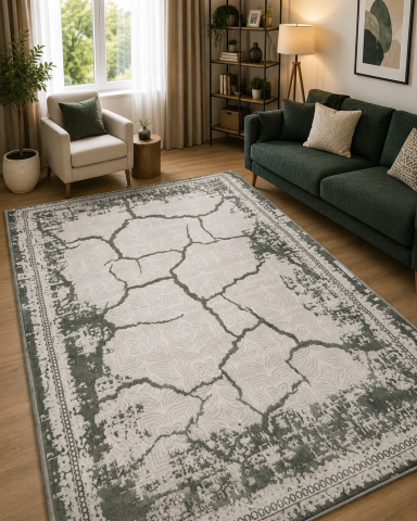 Covoare Living - Covor Modern, Frida 08912, Gri, Diverse Dimensiuni, 1150 gr/mp