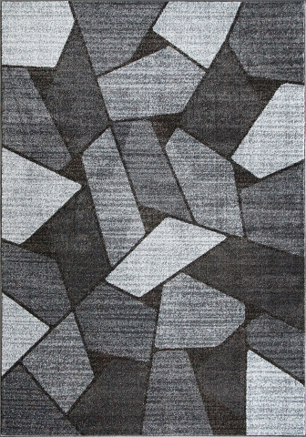 Covor Modern, Mira 24017, Negru/Gri, Dreptunghiular, Diverse Dimensiuni [0]