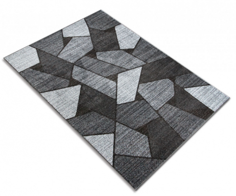 Covor Modern, Mira 24017, Negru/Gri, Dreptunghiular, Diverse Dimensiuni [1]