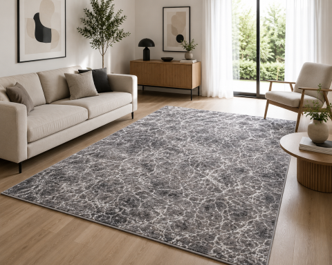 Covoare Living - Covor Modern, Mira 24173, Gri, Dreptunghiular, Diverse Dimensiuni