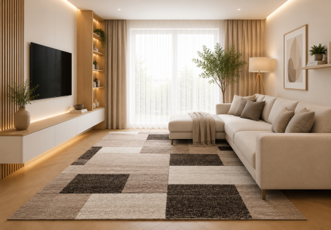 Covoare Living - Covor Modern, Mira 24143, Bej/Maro, Dreptunghiular, Diverse Dimensiuni