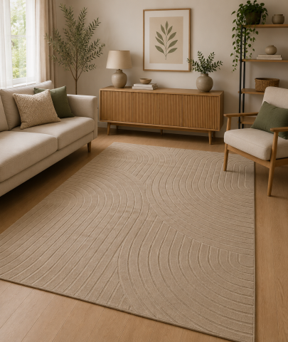 Covoare Living - Covor Modern, Model Oksi 38025/202 Bej