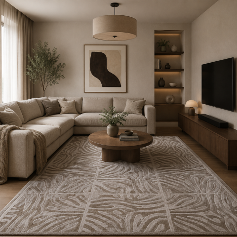 Covoare Living - Covor Modern, Sofia 41006, Maro, Diverse Dimensiuni, 2450 gr/mp