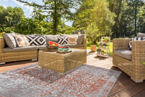 Covoare Moderne si Geometrice - Covor Modern Sunny 310 Maro/Gri, Inaltime fir 5 mm