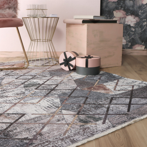 Covoare Living - Covor Modern Torent 643, Multicolor, Inaltime fir 6 mm