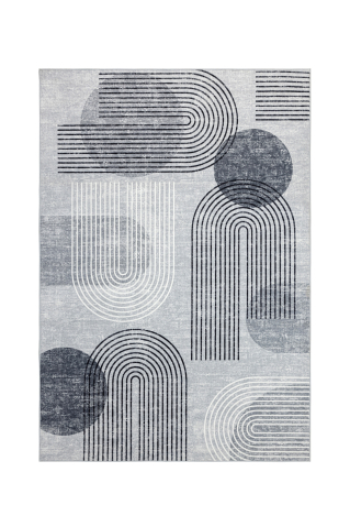 Covoare Living - Covor Modern Visionary 126, Gri , Inaltime fir 6 mm