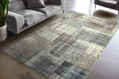 Covoare Living - Covor Modern Visionary 131, Taupe , Inaltime fir 6 mm