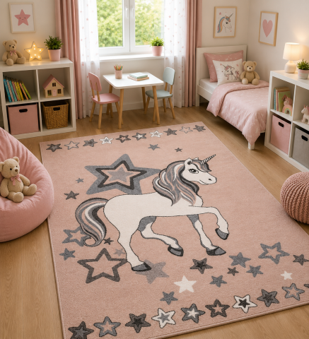 Covoare Copii - Covor Pentru Copii, Dream Unicorn 18052, 120x170 cm